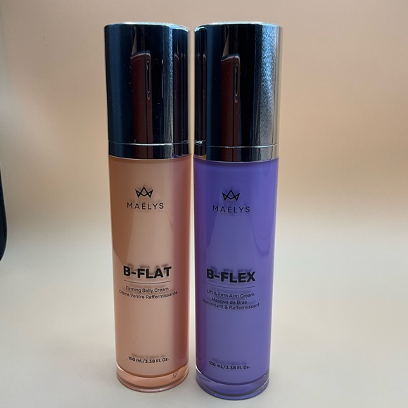 MAELYS COSMETICS B-FLAT and B-FLEX Firming Cream Set - Purple and Tan - Picture 2 of 2